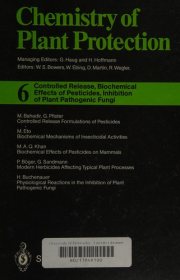 Couverture : Controlled release, biochemical effects of pesticides, inhibition of plant pathogenic fungi