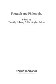 Couverture : Foucault and philosophy