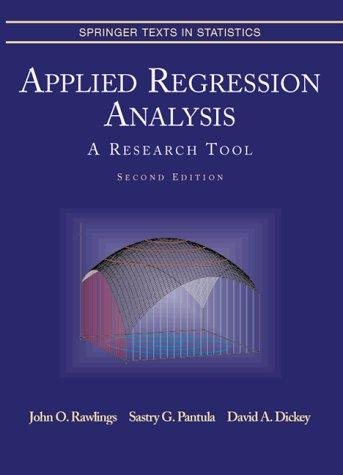 Couverture : Applied regression analysis