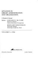 Couverture : Advances in library administration and organization
