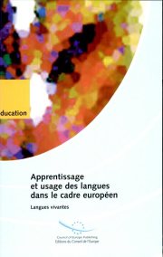 Couverture : Apprentissage et usage des langues dans le cadre européen