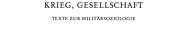 Couverture : Militär, Krieg, Gesellschaft