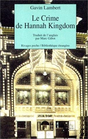 Couverture : Le crime de Hannah Kingdom