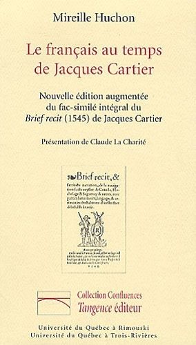 Couverture : Le français au temps de Jacques Cartier