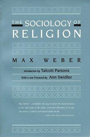 Couverture : The sociology of religion