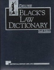 Couverture : BLACK'S LAW DICTIONARY