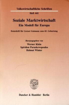 Couverture : Soziale Marktwirtschaft