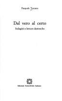 Couverture : Dal vero al certo