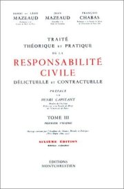 Couverture : Traité théorique et pratique de la responsabilité civile délictuelle et contractuelle