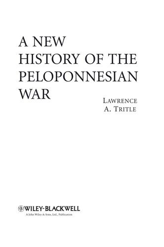 Couverture : A new history of the Peloponnesian War
