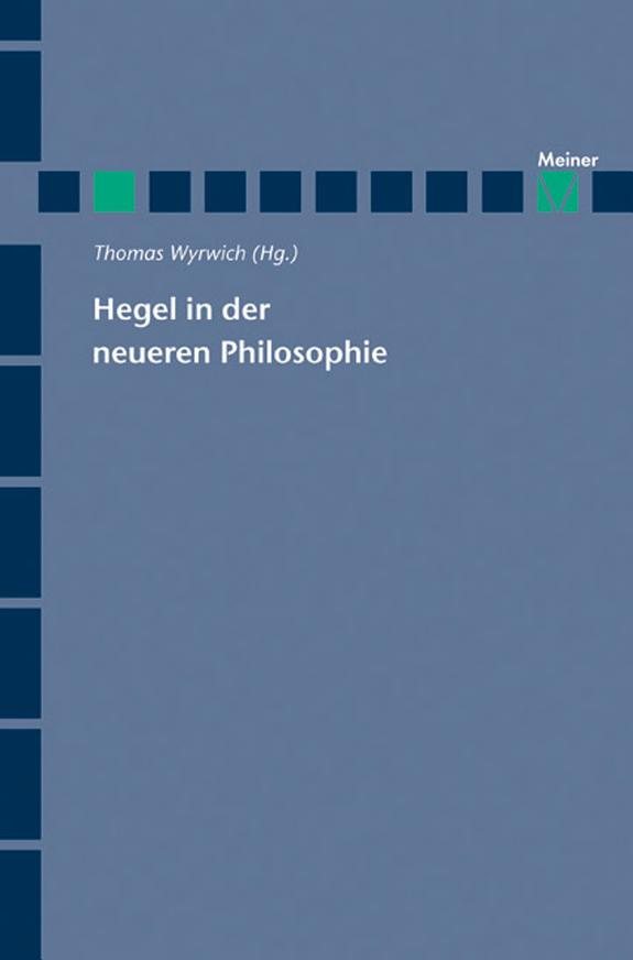 Couverture : Hegel in der neueren Philosophie
