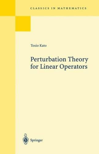 Couverture : Perturbation theory for linear operators