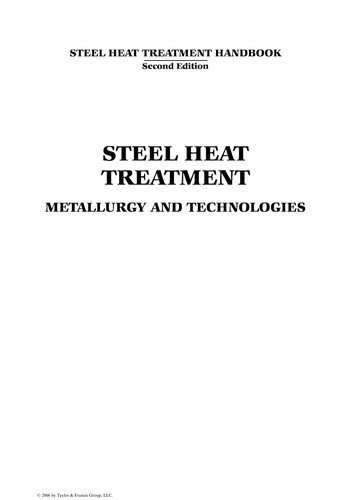 Couverture : Steel heat treatment