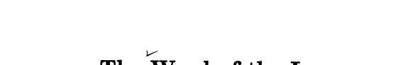 Couverture : The Word of the Law