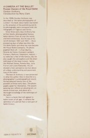 Couverture : A camera at the ballet