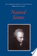 Couverture : Kant: Natural Science
