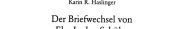 Couverture : Der Briefwechsel von Else Lasker-Schüler und Franz Marc, ein poetischer Dialog