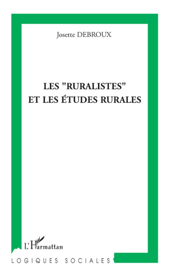 Couverture : Les ruralistes et les études rurales