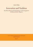 Couverture : Innovation und Tradition