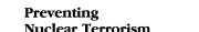 Couverture : Preventing nuclear terrorism