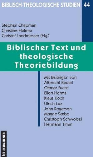 Couverture : Biblischer Text und theologische Theoriebildung