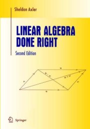 Couverture : Linear algebra done right