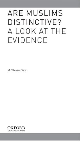 Couverture : Are Muslims distinctive?
