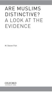 Couverture : Are Muslims distinctive?