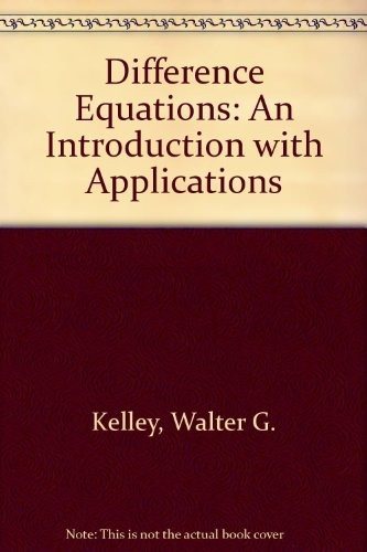 Couverture : Difference equations