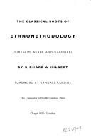 Couverture : The classical roots of ethnomethodology