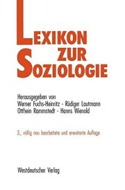 Couverture : Lexikon zur Soziologie