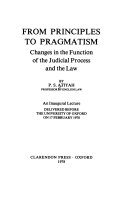 Couverture : From principles to pragmatism