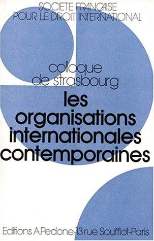 Couverture : Les organisations internationales contemporaines