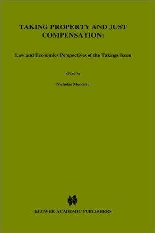 Couverture : Taking property and just compensation