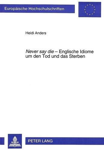 Couverture : Never say die