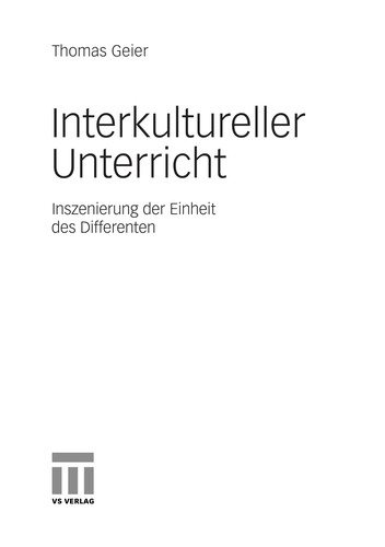 Couverture : Interkultureller Unterricht