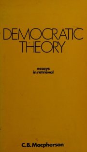 Couverture : Democratic theory