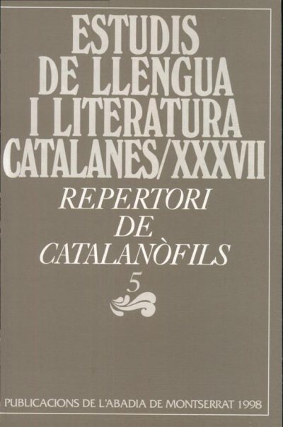 Couverture : Repertori de catalanòfils