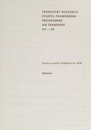 Couverture : Generic overall validation for ATM