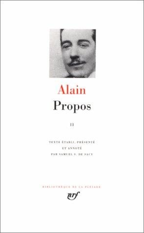 Couverture : Propos, tome 2