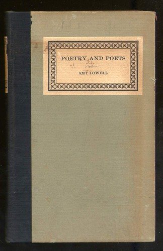 Couverture : Poetry and poets