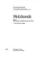 Couverture : Holzkunde