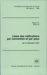 Couverture : Listes des ratifications par convention et par pays