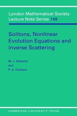 Couverture : Solitons, nonlinear evolution equations and inverse scattering