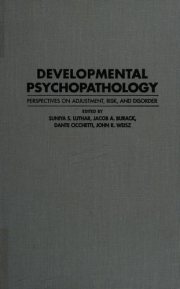 Couverture : Developmental Psychopathology