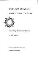 Couverture : Wallace Stevens and poetic theory