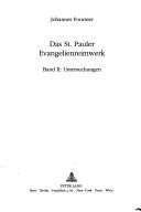 Couverture : Das St. Pauler Evangelienreimwerk: Band I