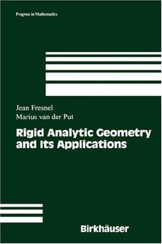 Couverture : Rigid Analytic Geometry and Its Applications (Progress in Mathematics)