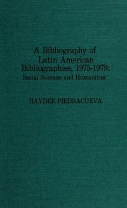 Couverture : Bibliography of Latin American Bibliographies, 1975-1979
