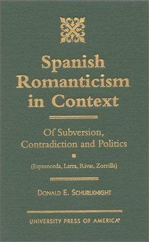 Couverture : Spanish romanticism in context